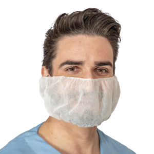 PROTETOR DE BARBA EM TNT DESCARTÁVEL